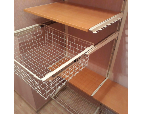 Система сетчатая в прихожую с ящиками